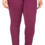 Raspberry Ankle Zip Stiletto Jeans