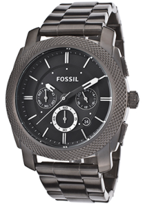 Men's Chronograph Black Dial Gunmetal IP Stainless Steel