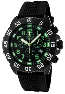 Men's Pro Diver Chronograph Black Dial Black Polyurethane